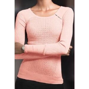 Victoria’s Secret Pointelle Knit Sweater in Pale Pink Size Medium